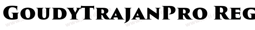 GoudyTrajanPro Regul字体转换